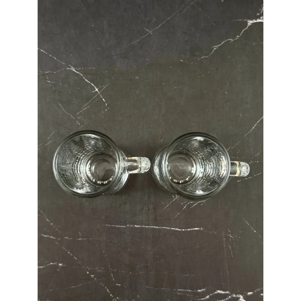 VTG PAIR (2) Libbey Beer Shot Shooter Glasses 5in Tall 1.75in Wide
